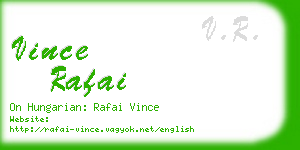 vince rafai business card